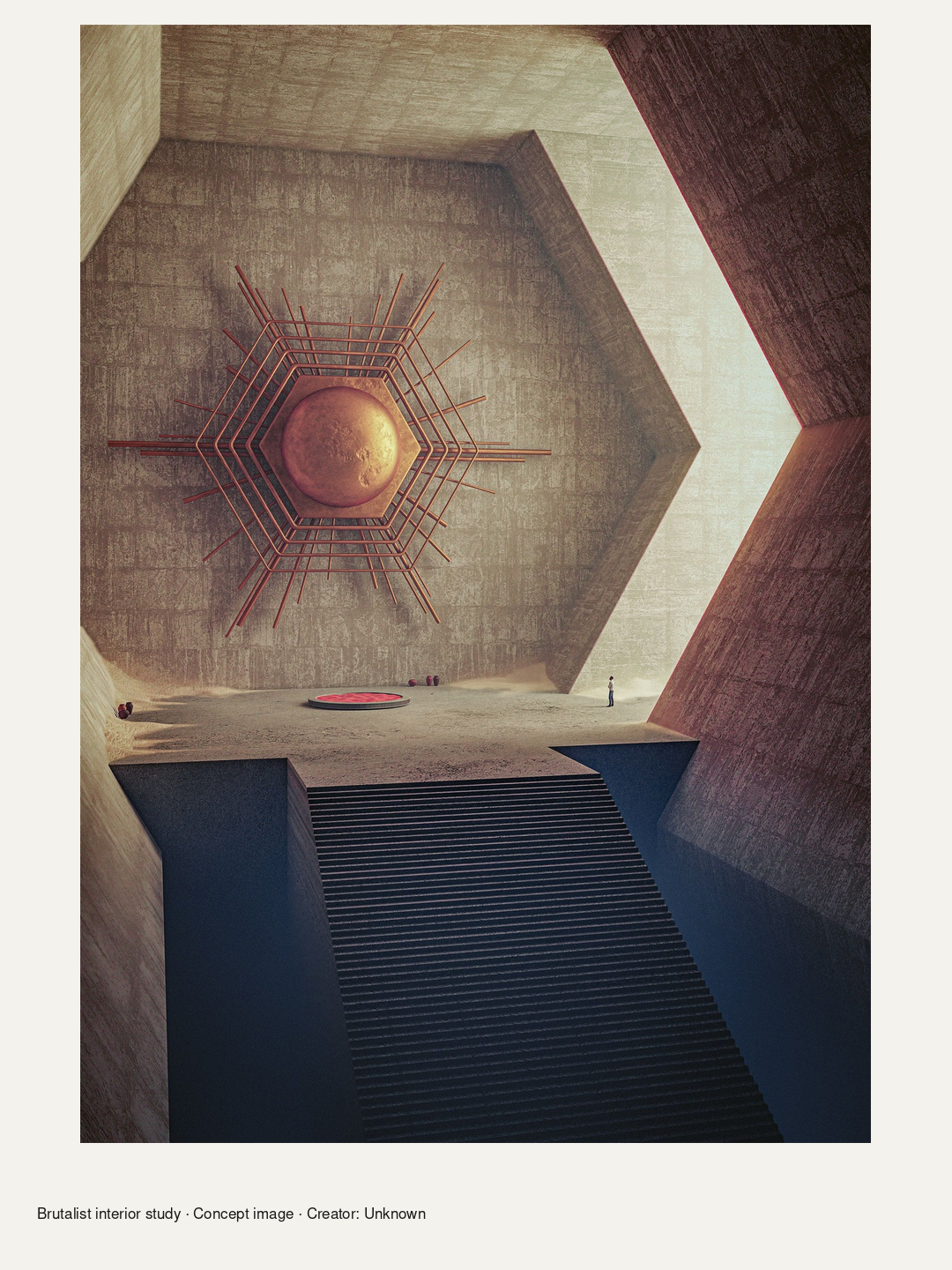 Brutalist interior study
